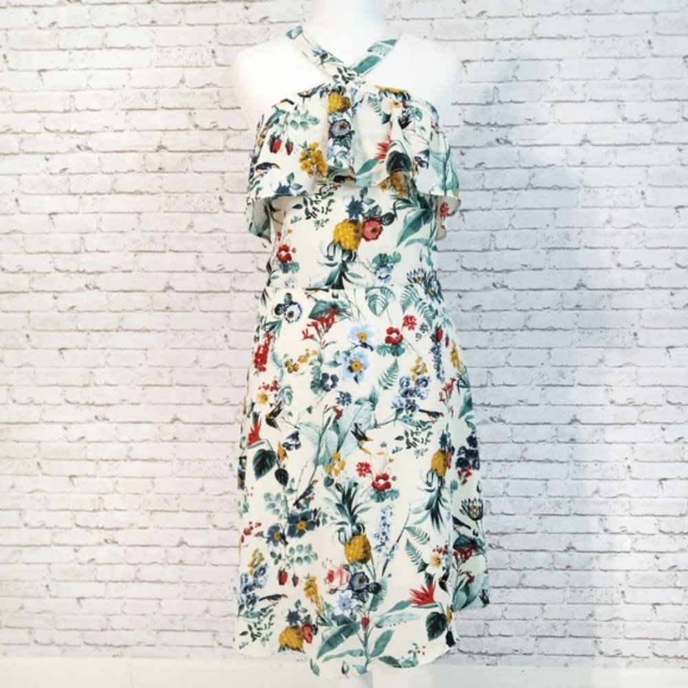 Banana Republic Floral Halter Dress New